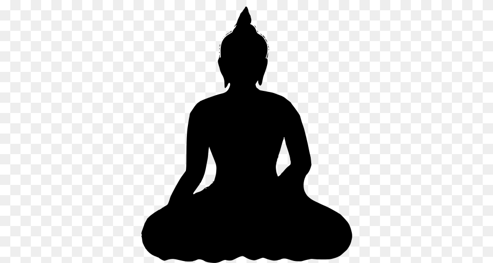 Gt Buddhist Thai Praying Meditation, Gray Png Image