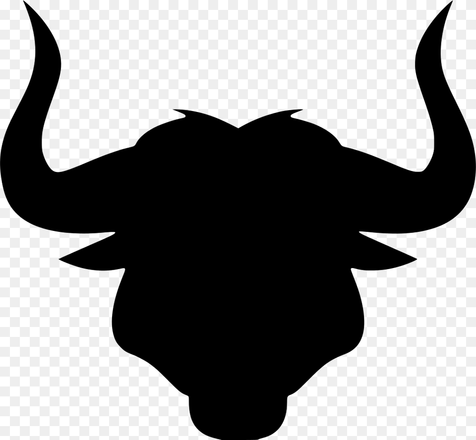 Gt Bull Head Cow, Gray Png