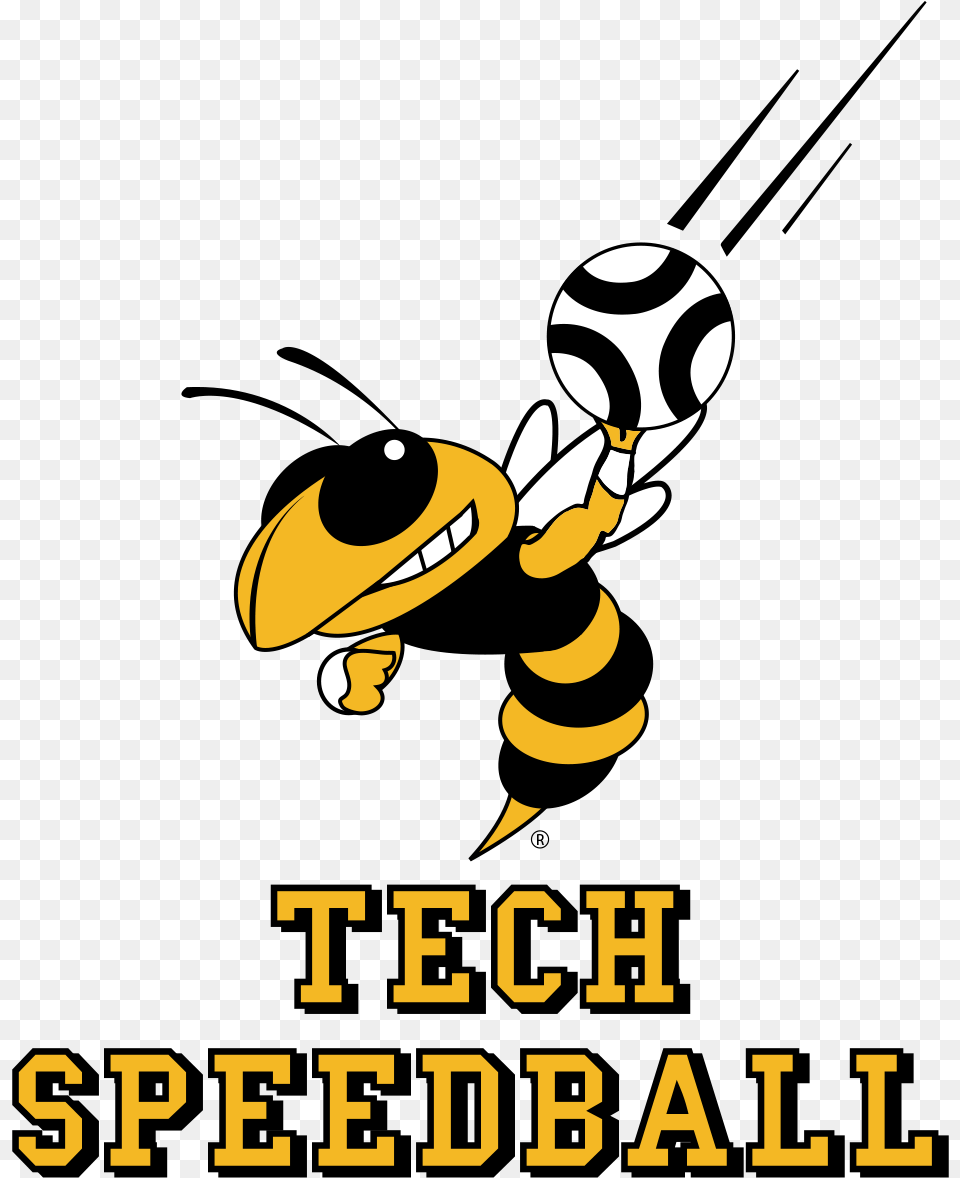 Gt Club Speedball Logos Georgia Tech Georgia Tech Yellow Jackets, Animal, Bee, Insect, Invertebrate Free Png Download