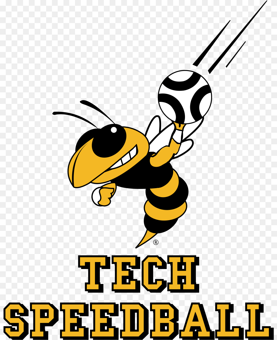 Gt Club Speedball Logos Georgia Tech Georgia Tech Yellow Jackets, Animal, Bee, Insect, Invertebrate Free Transparent Png
