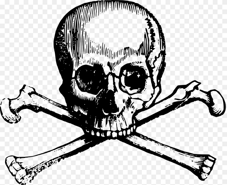 Gt Death Symbol Human Piracy, Gray Free Transparent Png