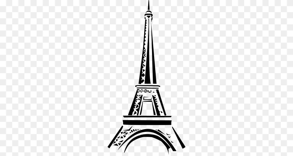 Gt Eiffel France Tower Famous, Gray Png Image