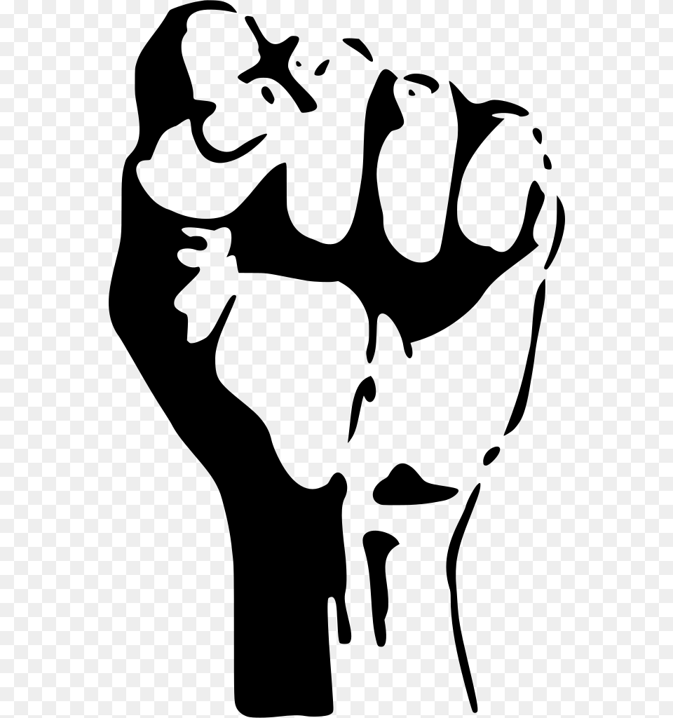 Gt Fingers Fist Wrist Solidarity, Gray Free Transparent Png