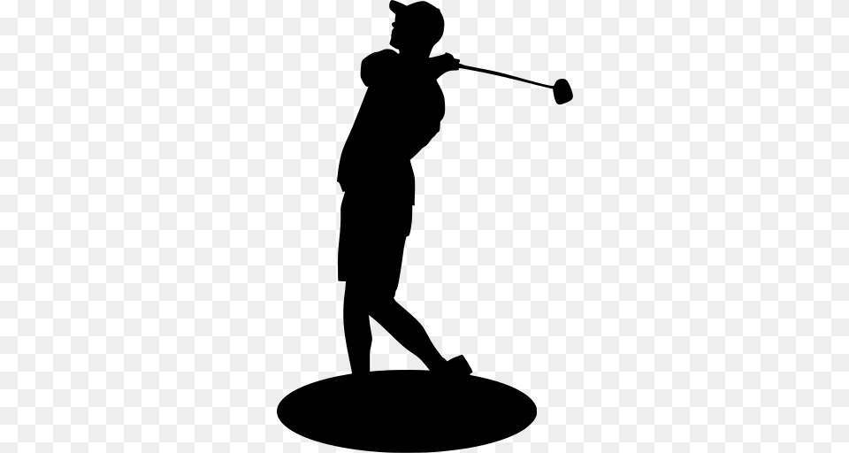 Gt Golf Golfer Cartoon Sports, Gray Png Image