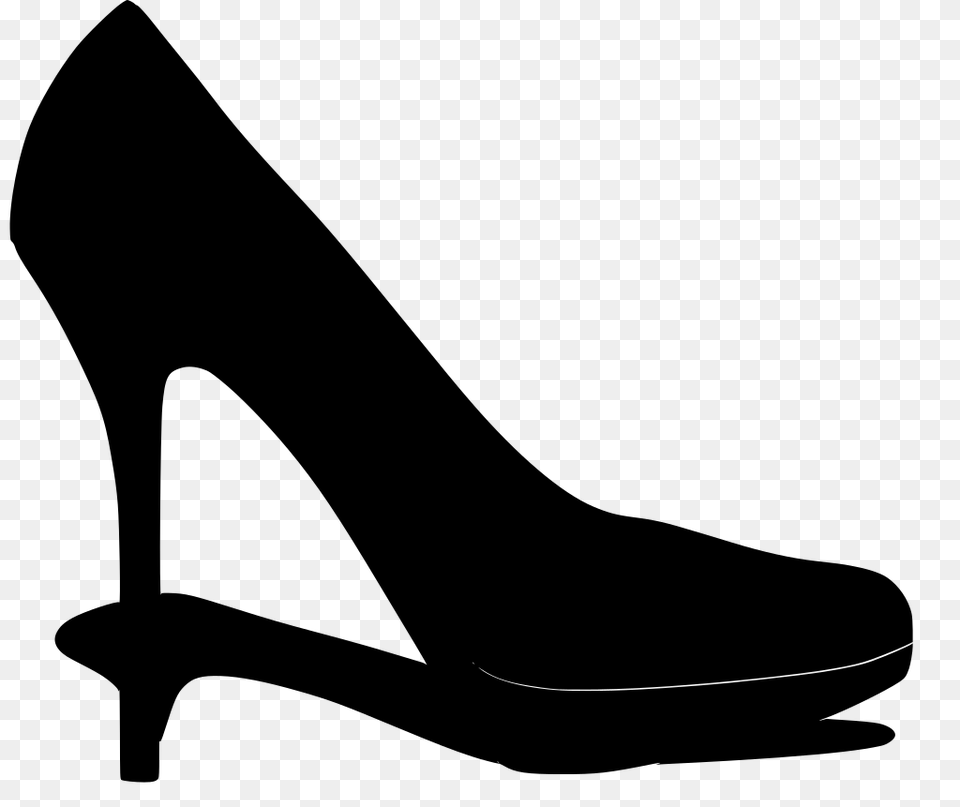 Gt High Heel Shoe, Gray Free Png Download