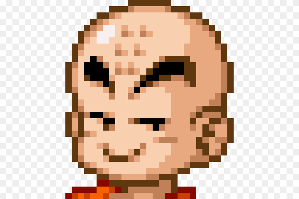 Gt Krillin Side Eyes Kirby Pixel Art Png