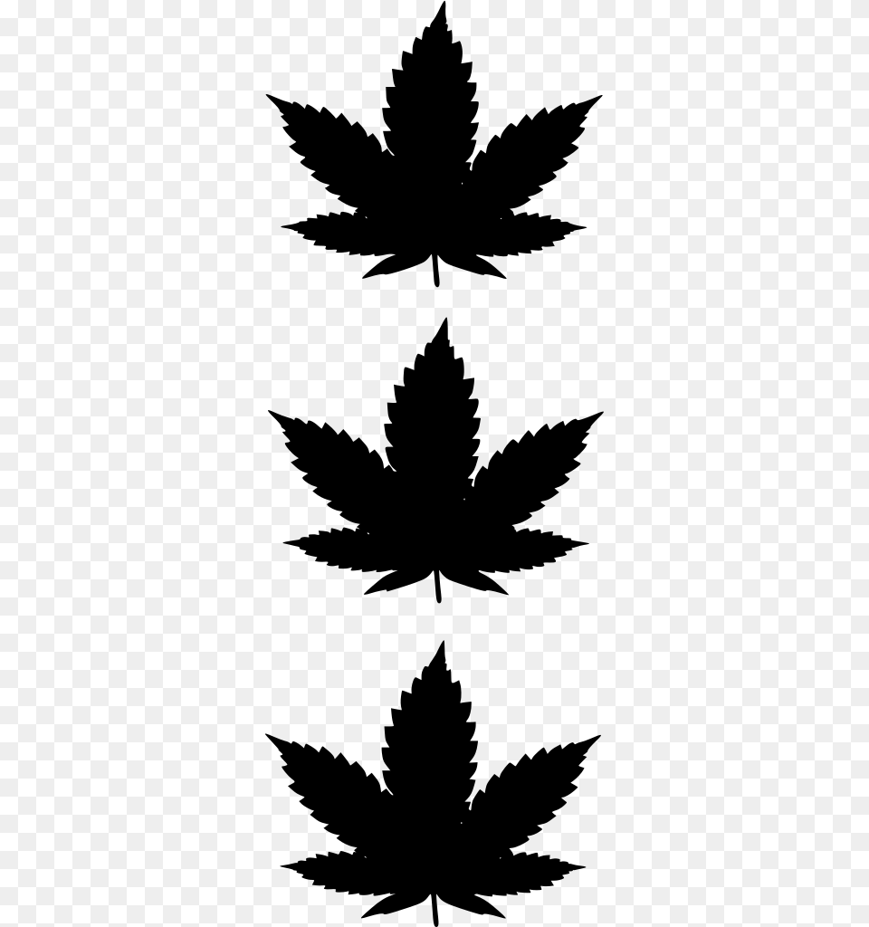 Gt Leaves Cannabis Three, Gray Free Transparent Png