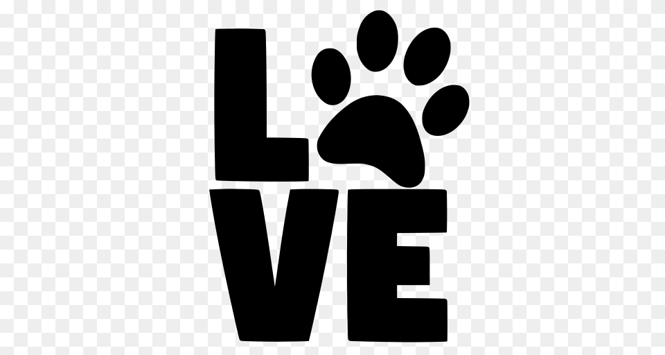 Gt Paw Print Animal Cat, Gray Free Png