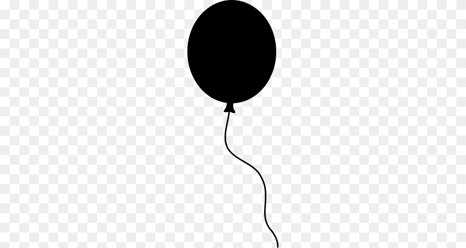 Gt Rubber String Celebration Balloon, Gray Free Png Download