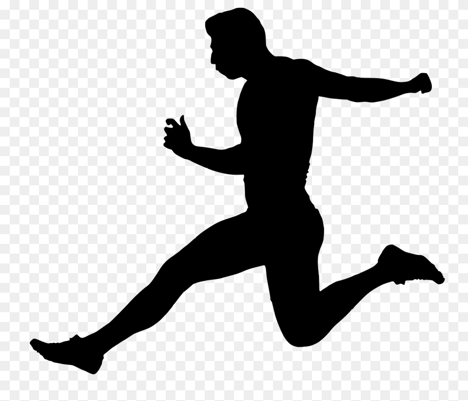 Gt Running Person, Gray Free Transparent Png