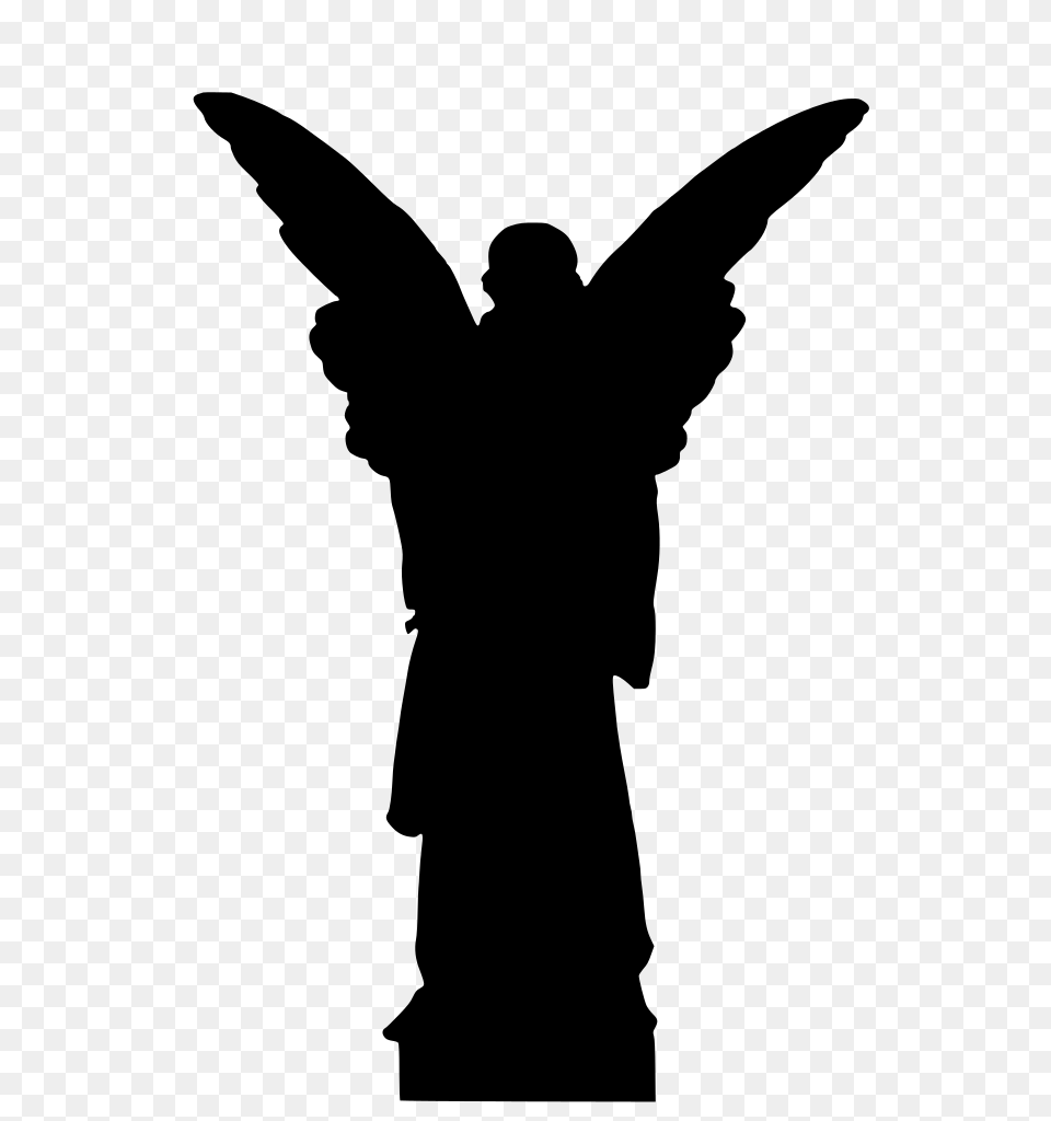 Gt Statue Figure Angel, Gray Free Png Download