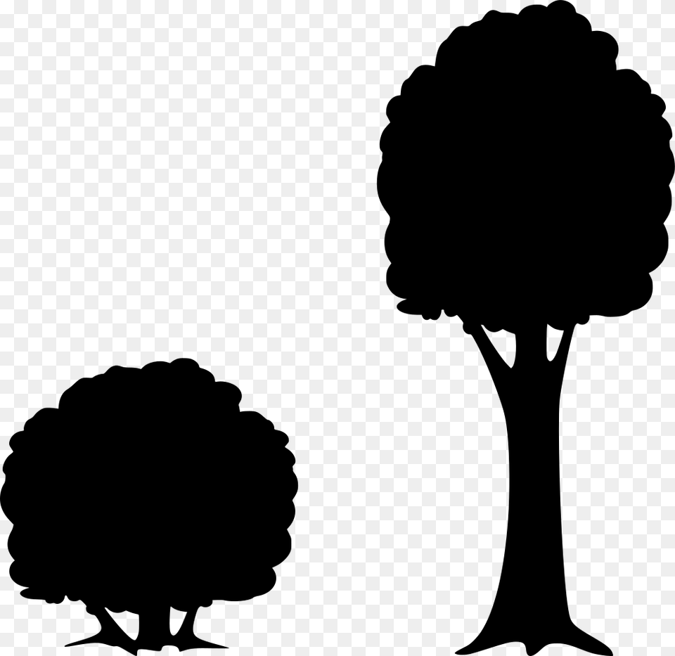 Gt Tree Forest Bush Clipart, Gray Png Image