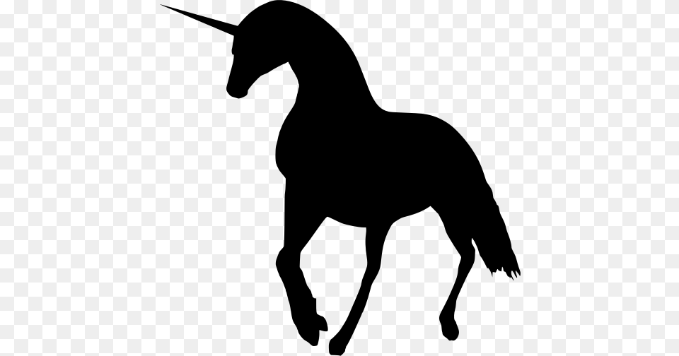 Gt Unicorn Horse, Gray Free Png Download