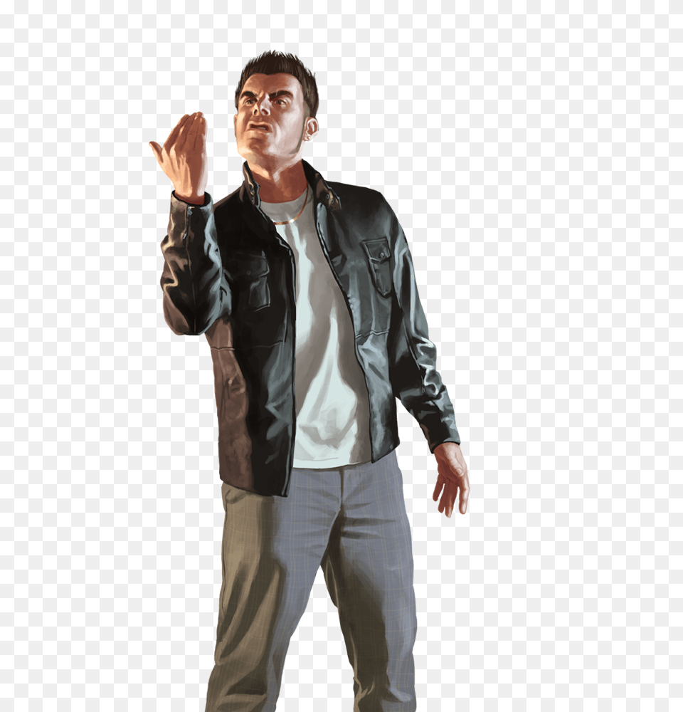 Gta, Jacket, Clothing, Coat, Adult Free Png