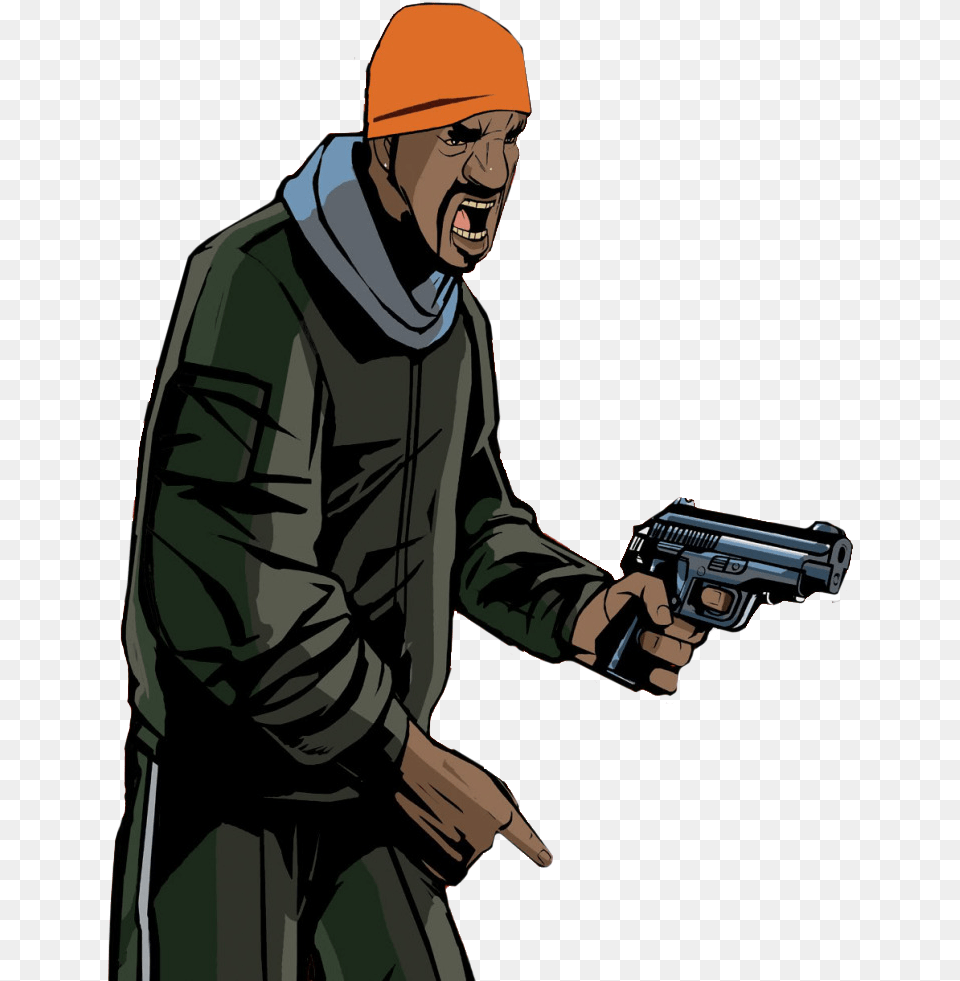 Gta 3 Yardie, Weapon, Handgun, Gun, Firearm Free Png Download