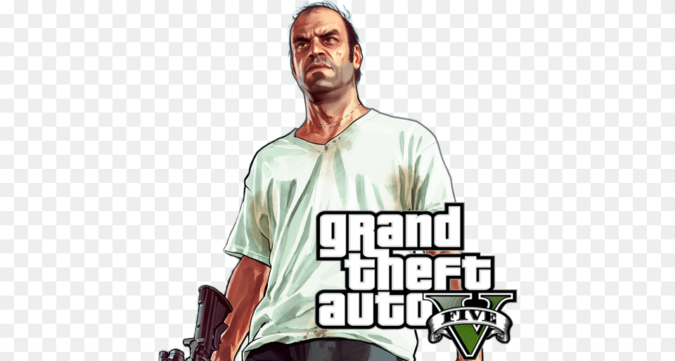 Gta 5, T-shirt, Clothing, Person, Man Free Png