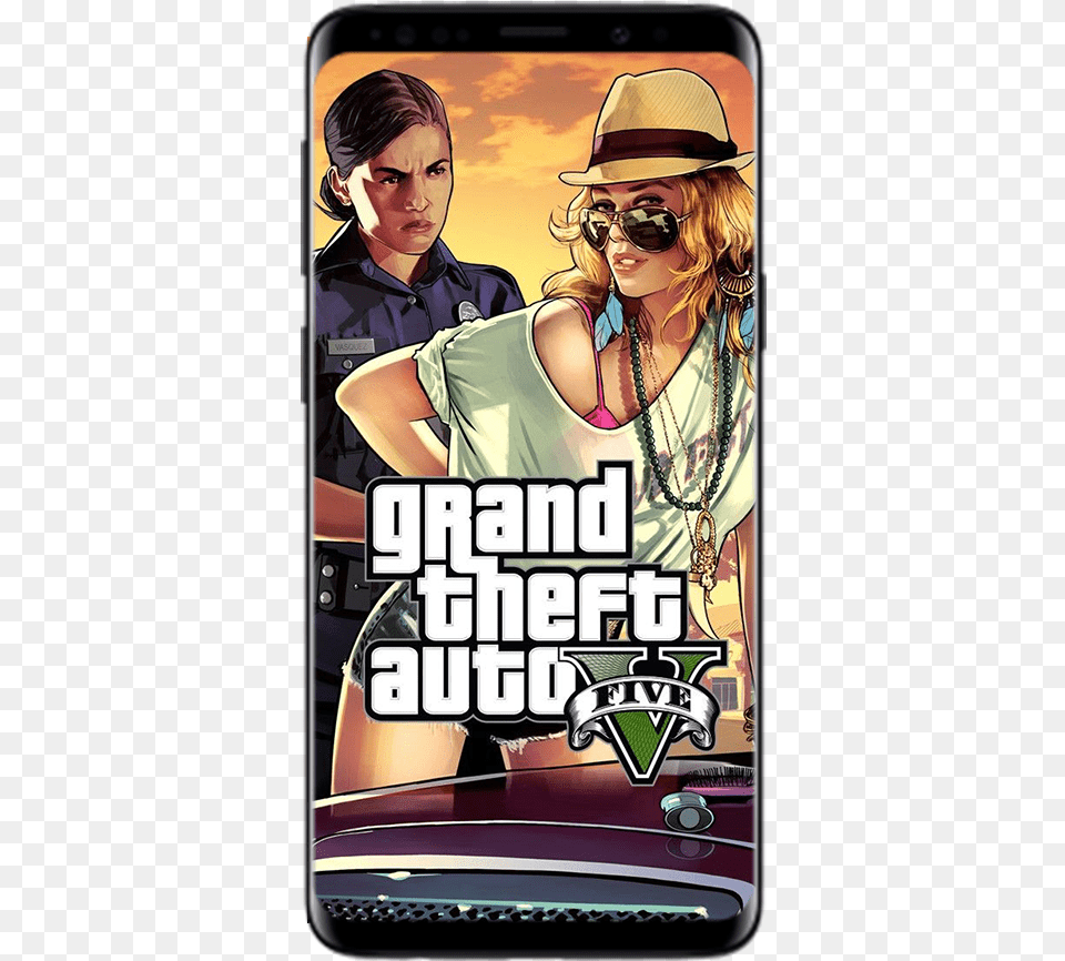 Gta 5 Apk Gta 5 Wallpaper For Android, Woman, Adult, Book, Publication Free Png Download