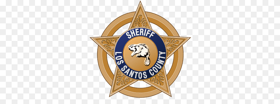 Gta 5 Blaine County Sheriff Transparent Los Angeles County Department, Badge, Logo, Symbol Free Png Download