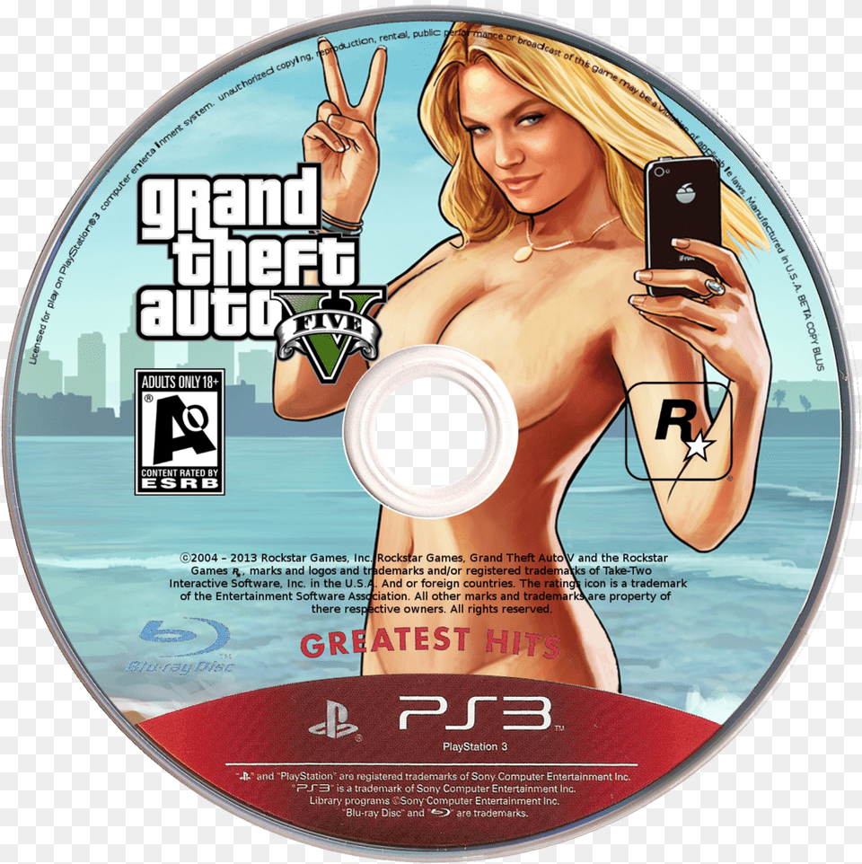 Gta 5 Disc, Disk, Adult, Dvd, Female Free Png Download