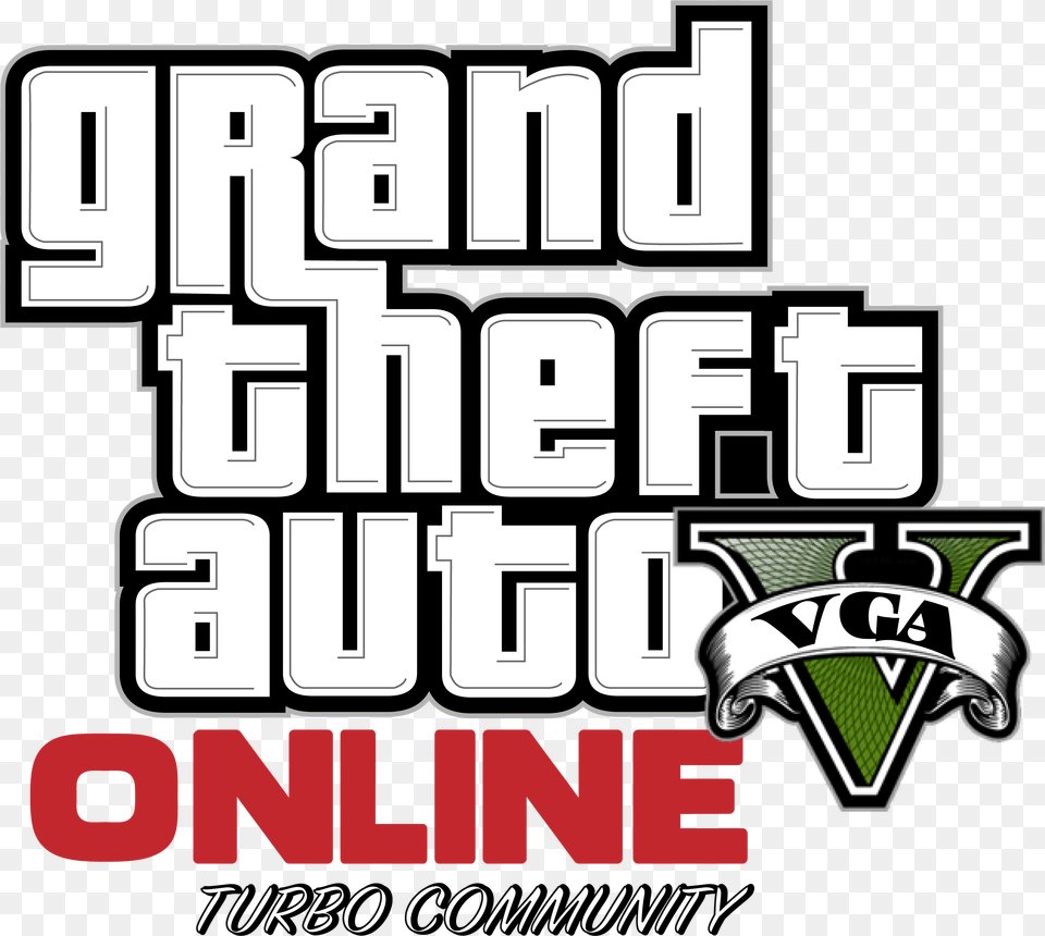 Gta 5 Picture Grand Theft Auto V Online Logo, Advertisement, Poster, Text, Qr Code Png Image