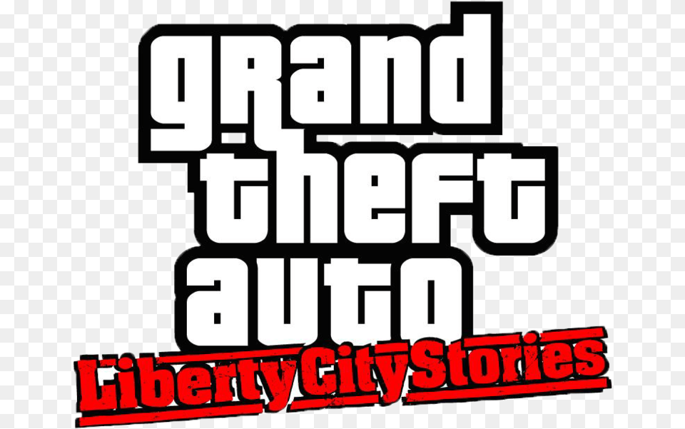 Gta Logo Liberty City Stories Grand Theft Auto Liberty City Stories Logo, Scoreboard, Sticker, Text, Advertisement Png Image
