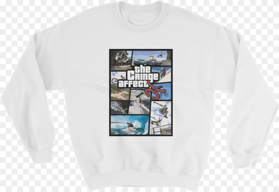 Gta Mash Up, Clothing, Sweatshirt, Sweater, Sleeve Free Transparent Png