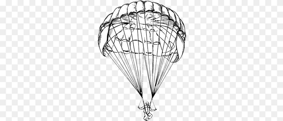 Gta Parachute Clipart Parachute Line Drawing, Person, Baby Free Transparent Png