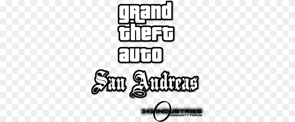 Gta San Andreas Logo Calligraphy, Text, Qr Code Free Transparent Png