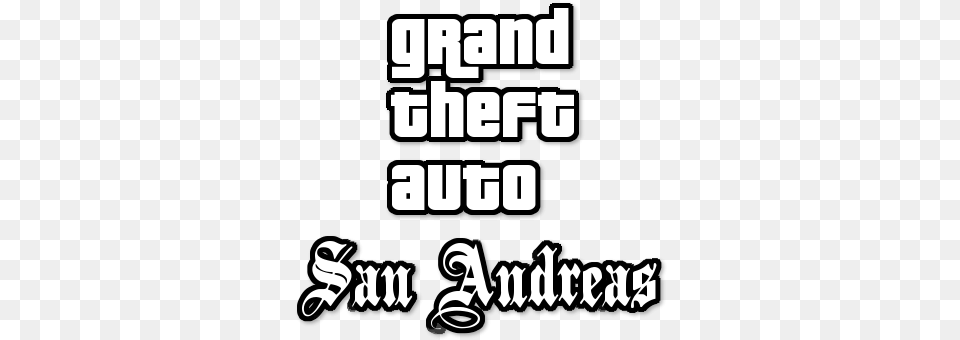 Gta San Andreas Logo Grand Theft Auto, Scoreboard, Stencil, Text, Book Free Png Download