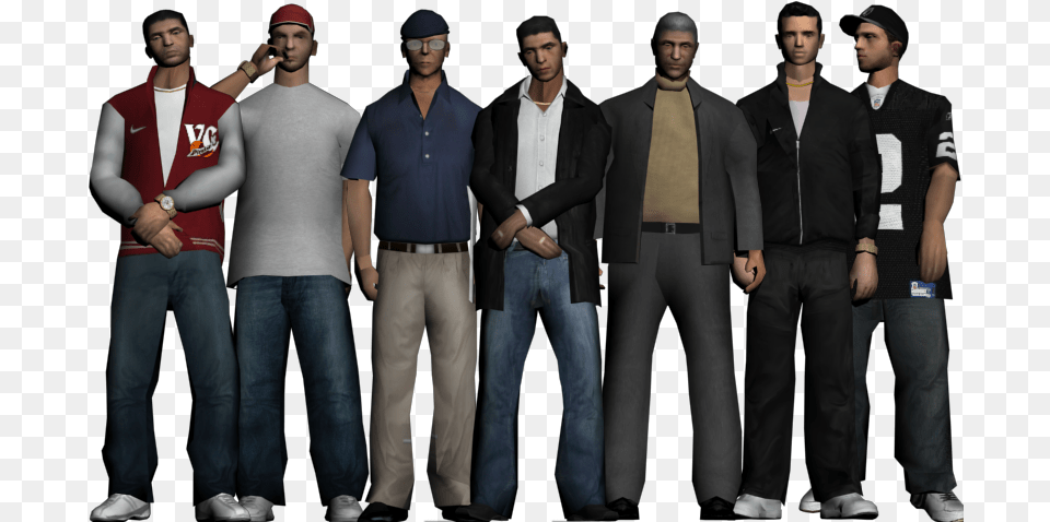 Gta San Andreas Pro Mod Shop San Andreas Crime Family, Person, People, Pants, Clothing Free Png Download