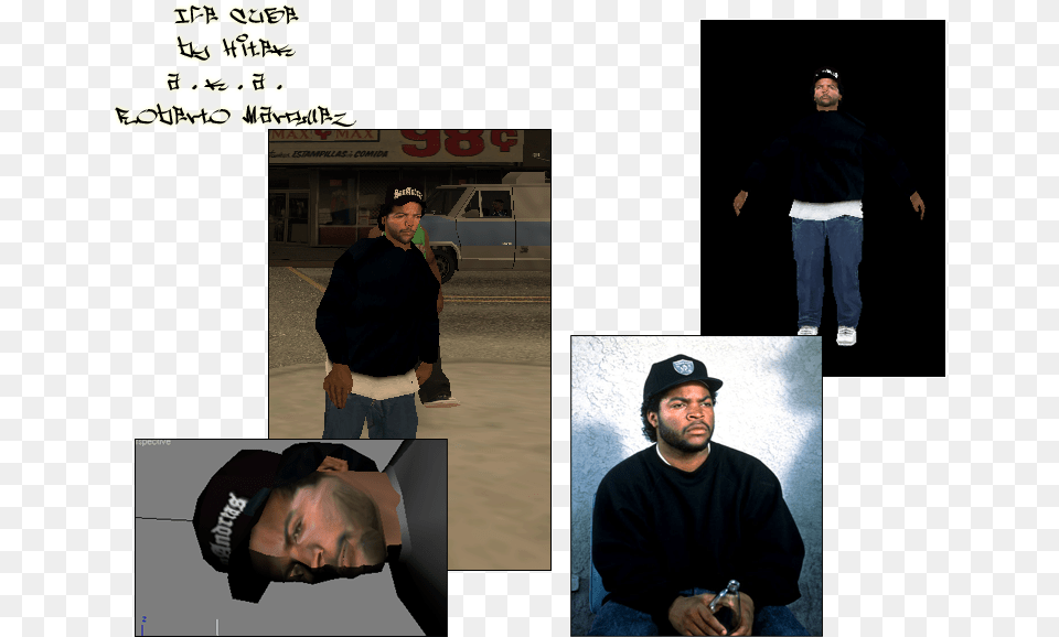 Gta San Andreas Skin Of Ice Cube, Adult, Man, Hat, Male Free Png