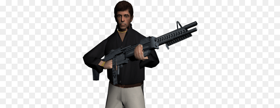 Gta San Andreas Tony Montana Image Tony Montana Gta Sa, Firearm, Gun, Rifle, Weapon Png