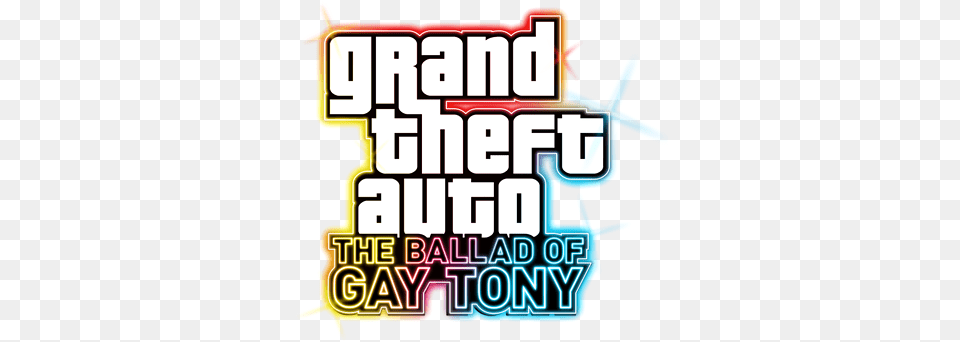 Gta Tbogt Logo In Photoshop Graphics Visual Arts Gtaforums Grand Theft The Ballad Of Gay Tony, Scoreboard, Advertisement, Poster Free Png Download