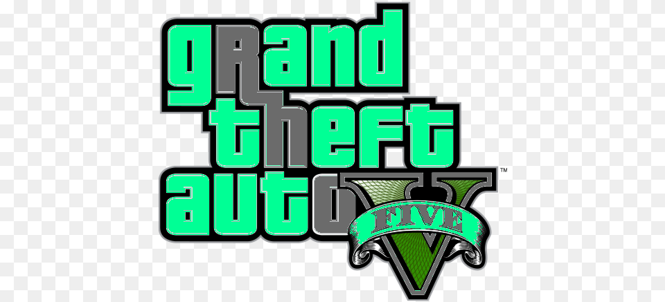 Gta V Logos For Loading Screens Grand Theft Auto, Green, Scoreboard, Logo, Symbol Png Image