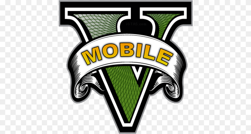 Gta V Mobile Mixrank Play Store App Report Grand Theft Auto V, Logo, Badge, Symbol, Emblem Png
