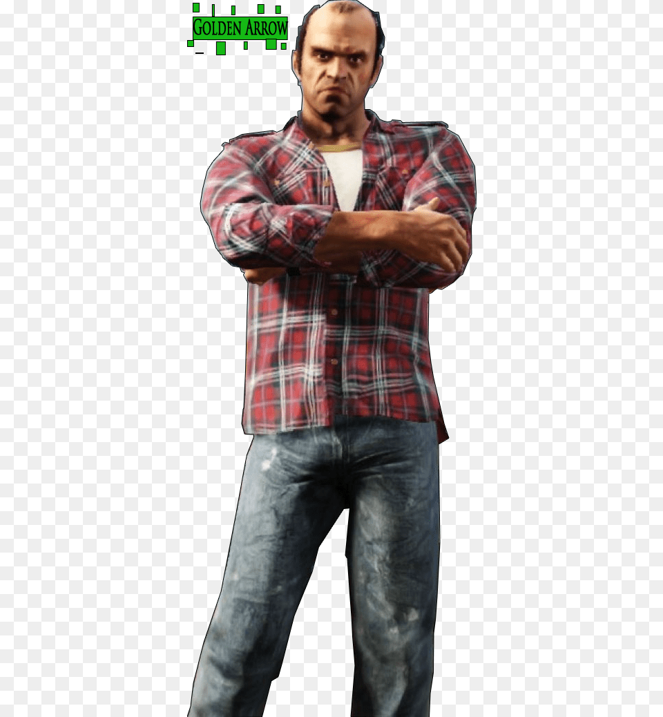 Gta V Trevor Render By Goldenarrow253 Ps3 San Andreas, Shirt, Clothing, Face, Head Free Transparent Png