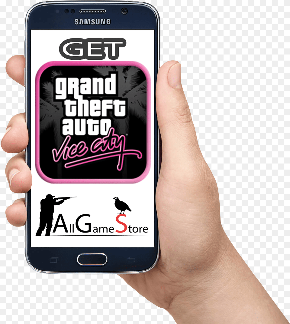 Gta Vice City The Giant Name Of Gaming History Iphone, Electronics, Mobile Phone, Phone, Adult Free Png