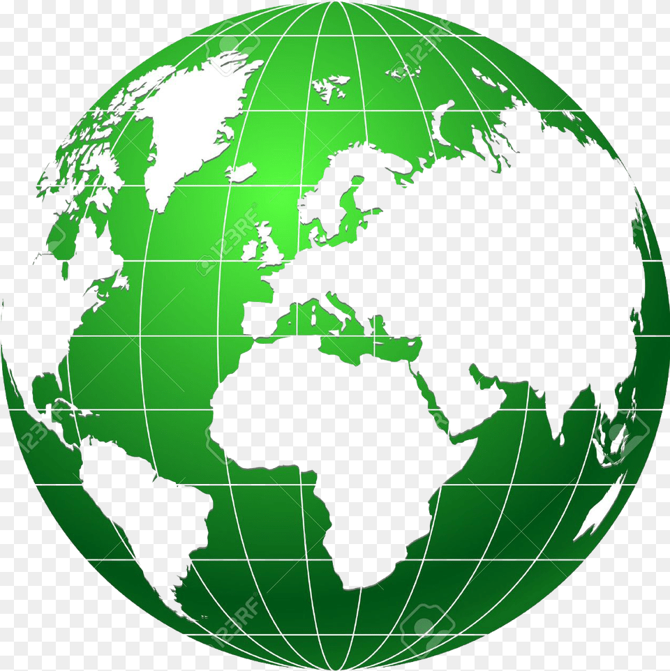 Gtiinfotel Com Green And White Globe, Astronomy, Outer Space, Planet Png Image