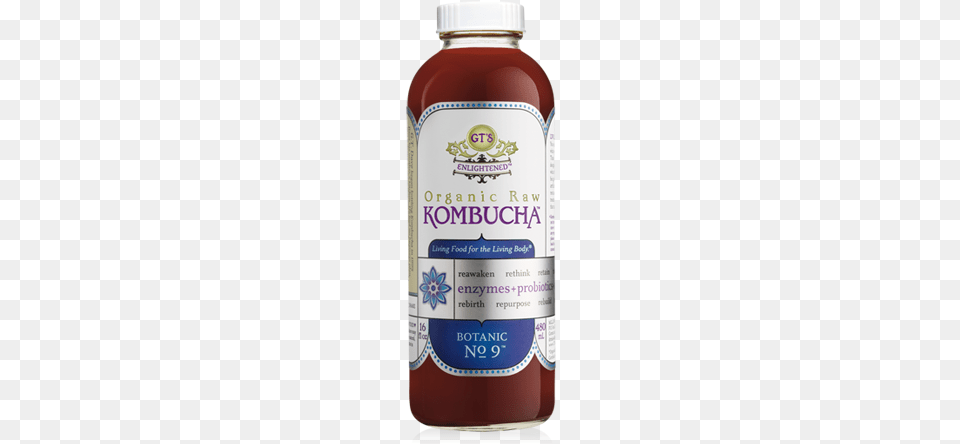 Gts Enlightened Organic Raw Kombucha 16 Fl Oz Bottle, Food, Ketchup, Seasoning, Syrup Free Png