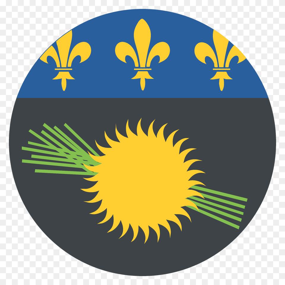 Guadeloupe Flag Emoji Clipart, Logo, Art, Graphics, Emblem Free Png Download