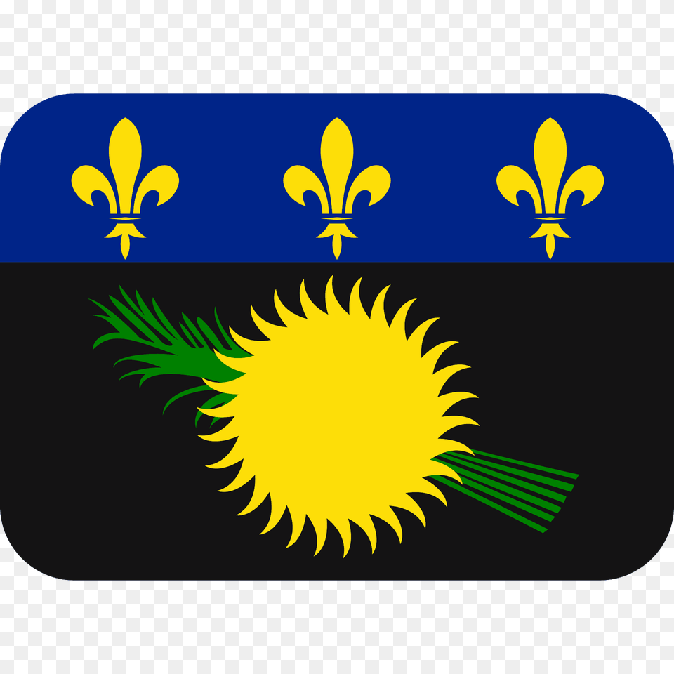 Guadeloupe Flag Emoji Clipart, Flower, Plant, Art, Floral Design Png Image