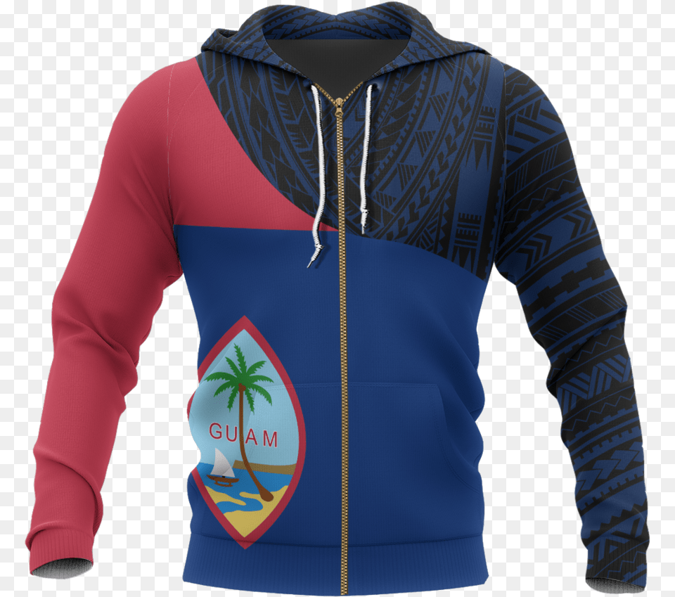 Guam Flag Curve Concept Allover Hoodieclass Lazyload 3d Printed Vikings Armor, Clothing, Sweater, Knitwear, Hoodie Png