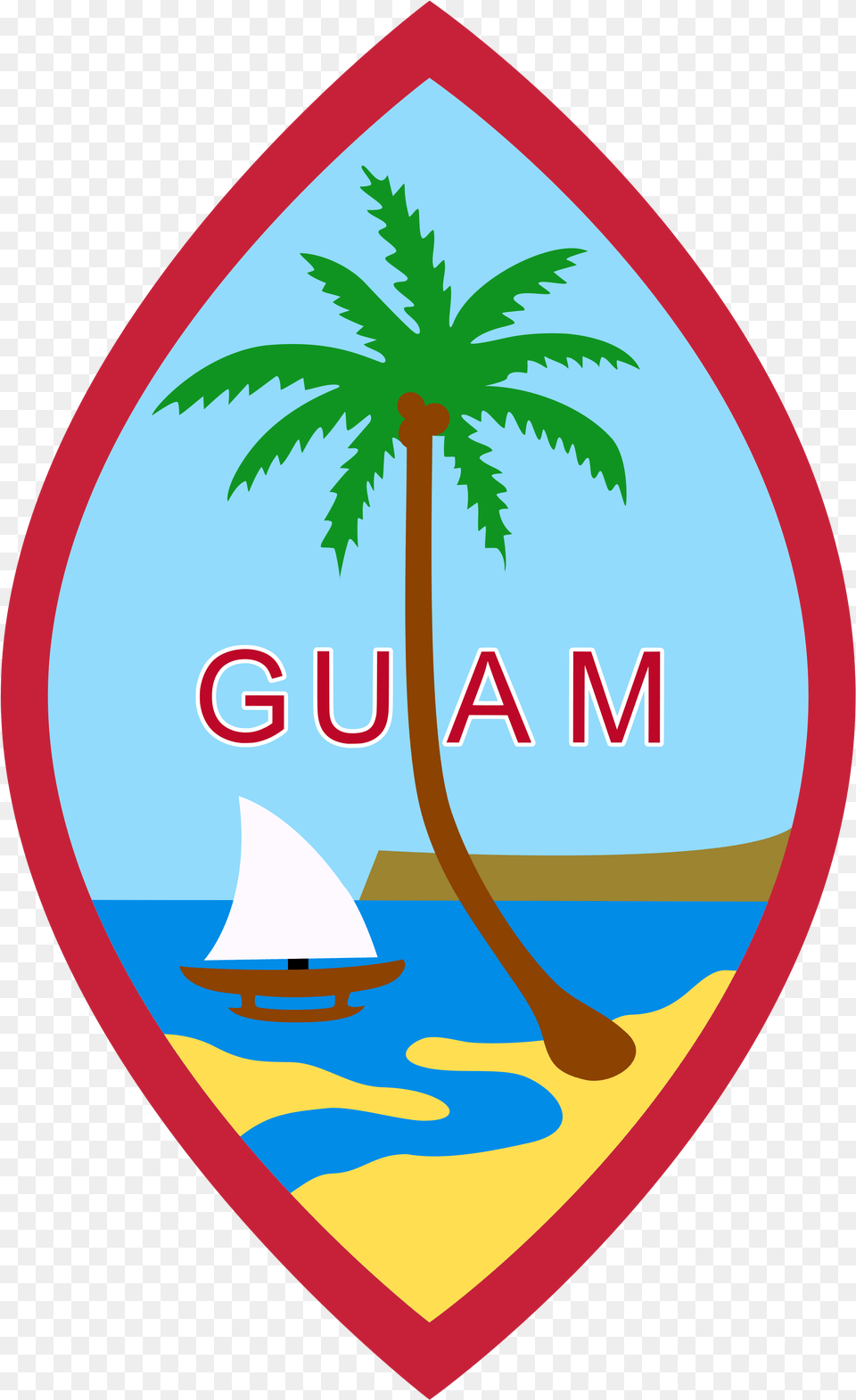 Guam Seal Guam Coat Of Arms, Nature, Outdoors, Sea, Water Free Transparent Png