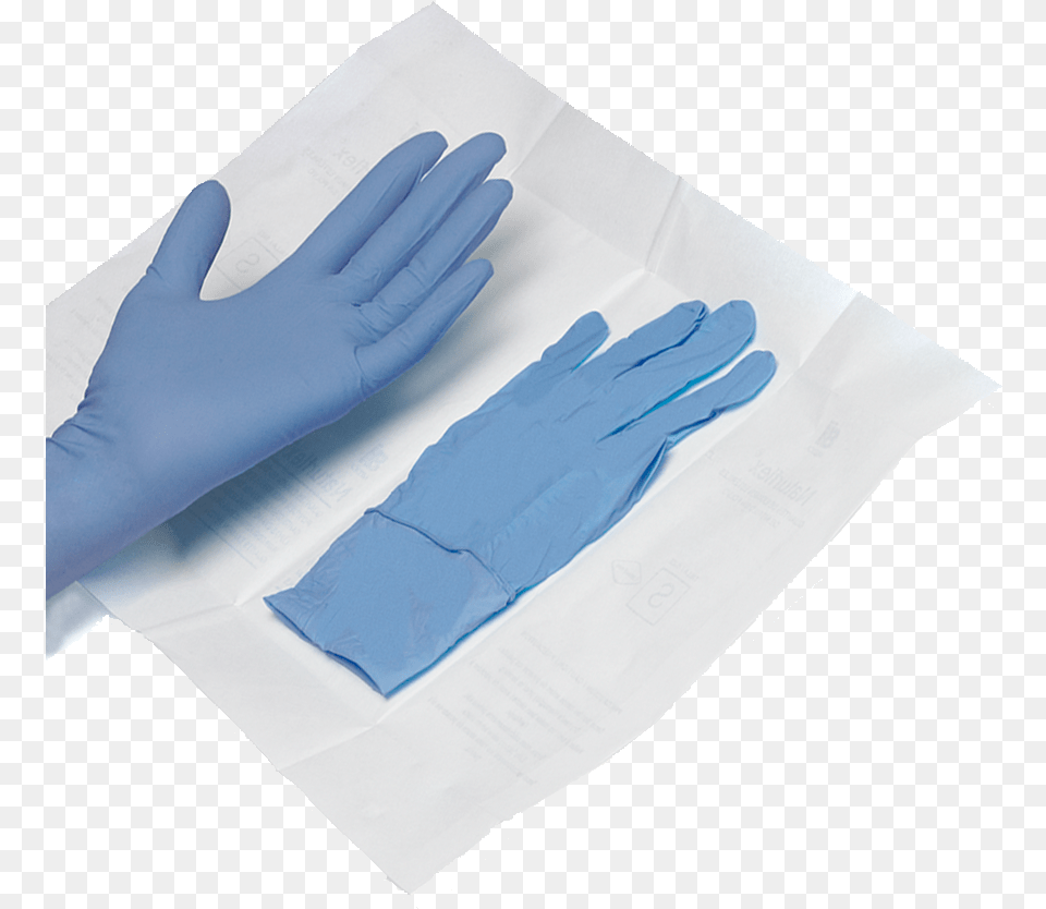 Guantes De Nitrilo Esteriles, Clothing, Glove, Person Free Png Download