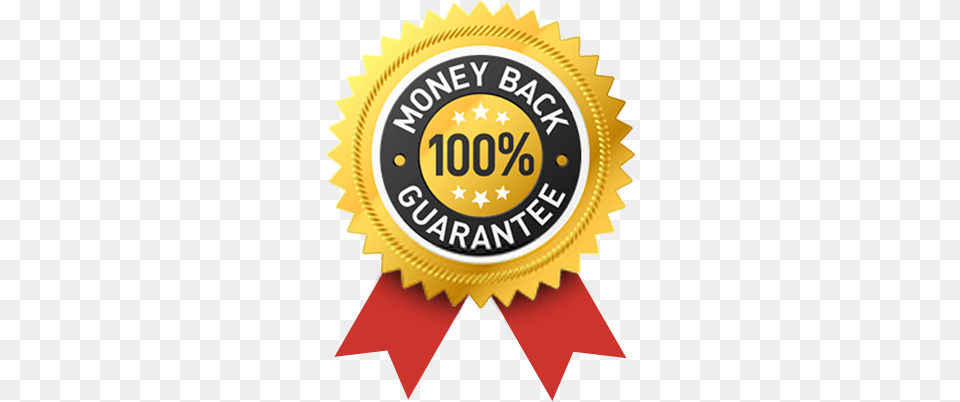 Guarantee Badge 100 Satisfaction Guarantee Icon, Logo, Symbol, Gold, Dynamite Png Image