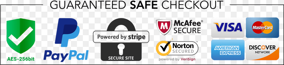Guaranteed Safe Checkout Badge, Logo, Text Free Transparent Png