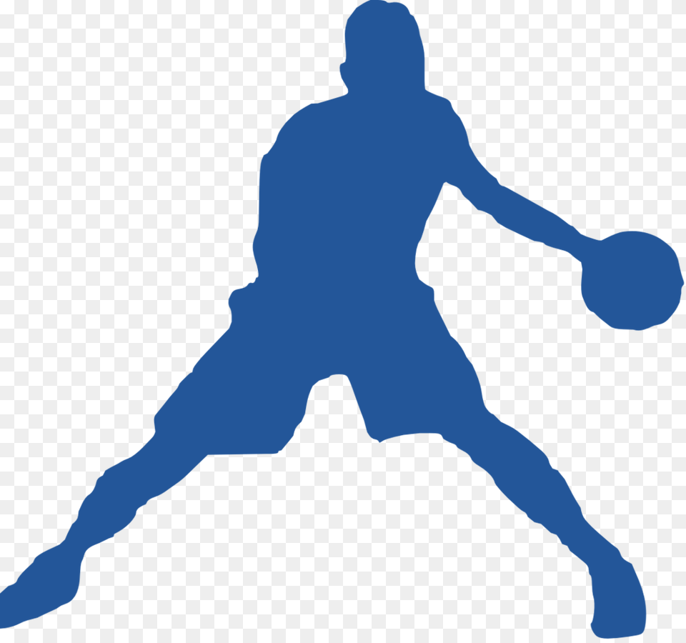 Guard Play Skill Development Blue Basketball Silhouette, Baby, Person, Ball, Handball Free Png Download