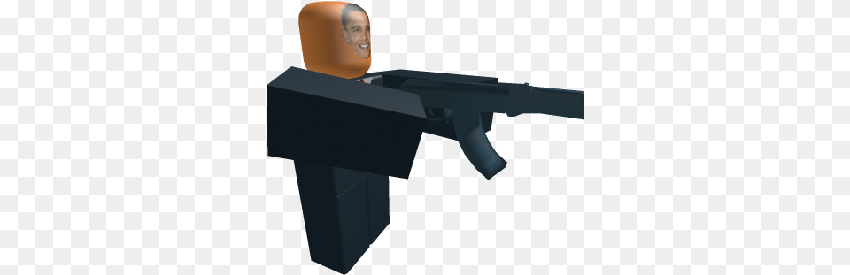 Guard Pointing Gun One Arm Is Longer Roblox Assault Rifle, Firearm, Weapon Png Image