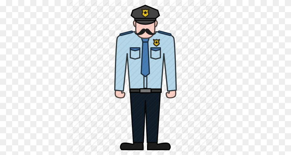 Guard Policeman Security Security Guard Icon, Accessories, Tie, Formal Wear, Captain Free Png