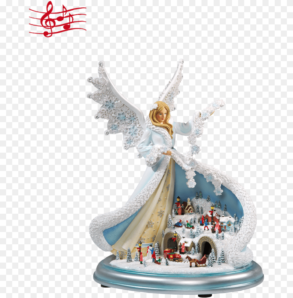 Guardian Angel Music Box Figurine, Adult, Bride, Female, Person Free Png Download